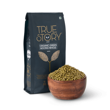 TRUE STORY - Organic Green Moong Whole 500gm